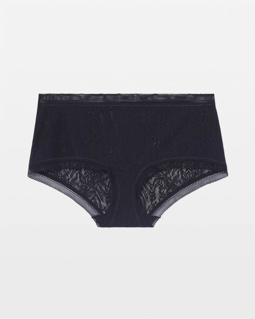 Soma Boyshort Panty with Stretch Lace click to view larger image.