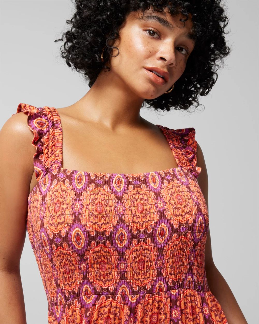 Flutter Sleeve Maxi Bra Dress click to view larger image.