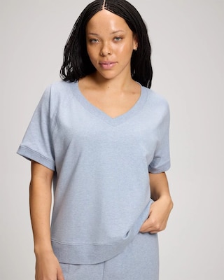 Essential Terry Short Sleeve Raglan Top