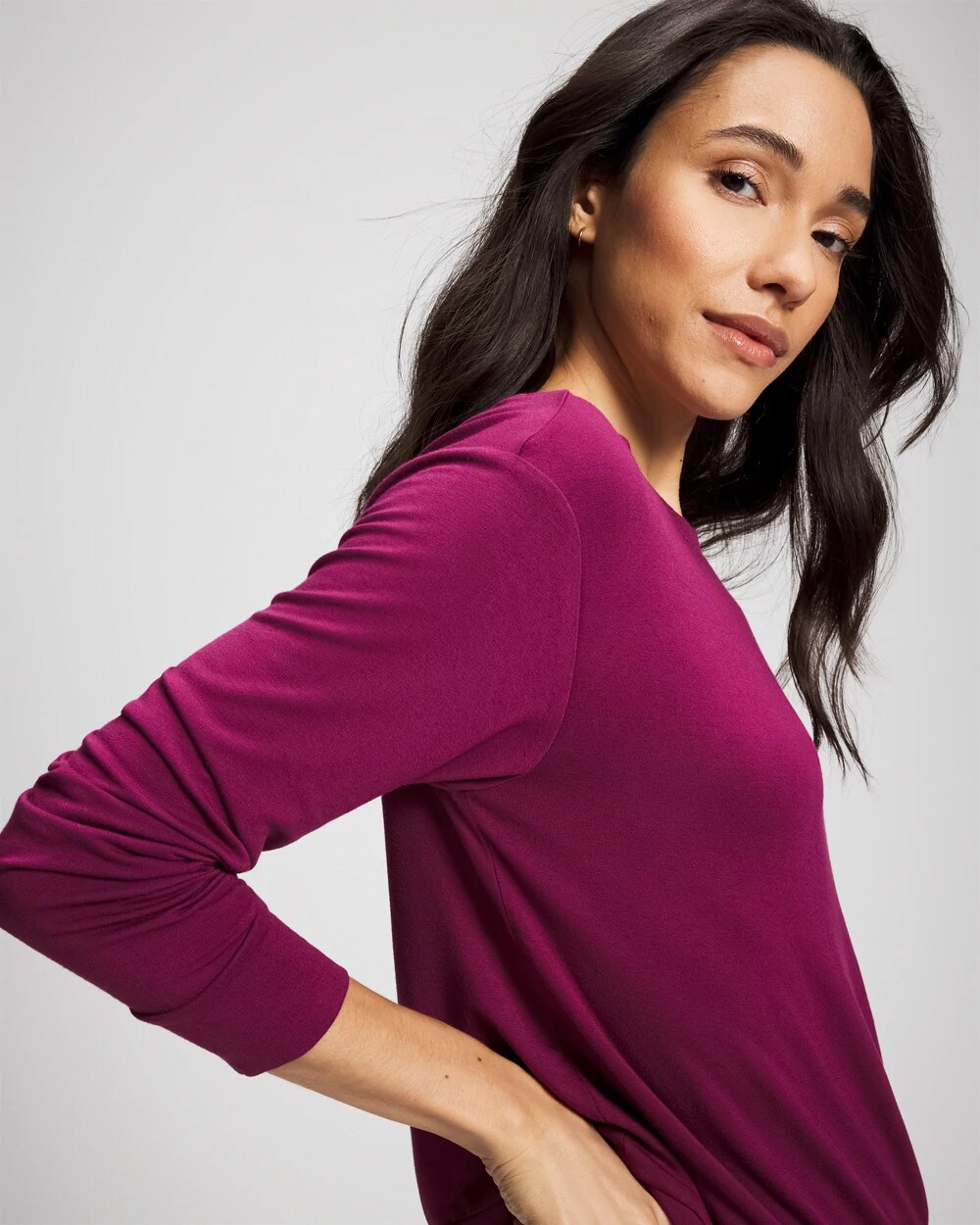 Long-Sleeve Pajama Top