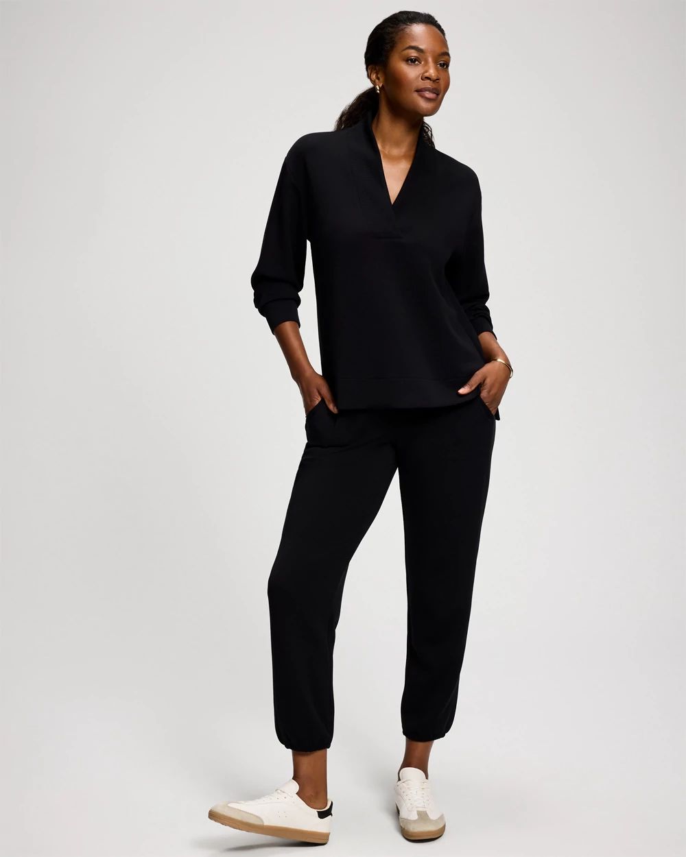 Modern Modal Mixed Rib Jogger Pants