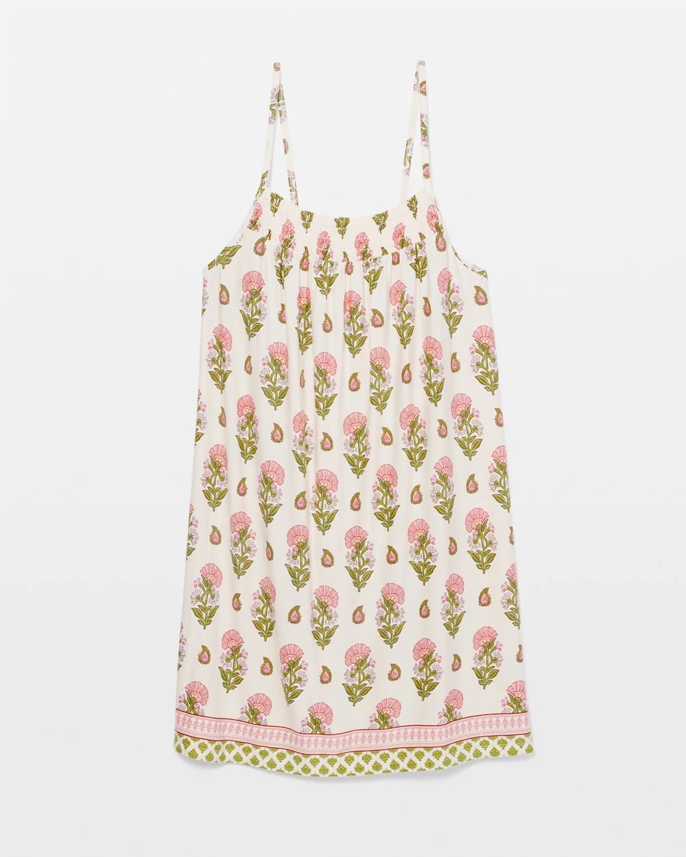 Smocked Neck Chemise