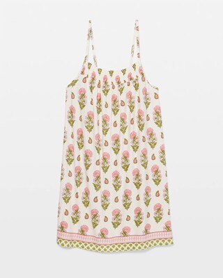 Smocked Neck Chemise