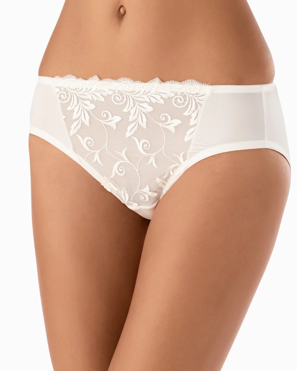 Sensuous Lace High Leg Brief
