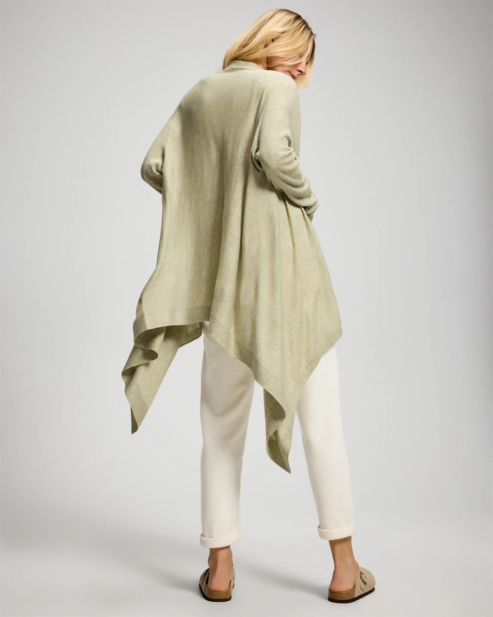 Lightweight Knit Sweater Wrap click to view larger image.