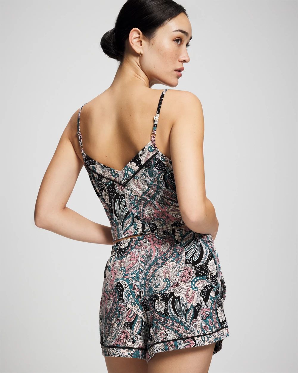 Cool Nights Relaxed Piped Pajama Short