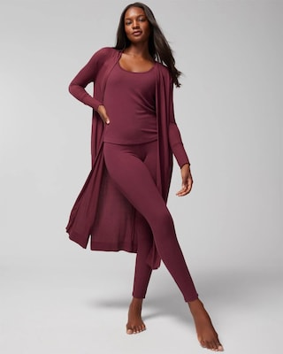 Long Ribbed Pajama Cardigan
