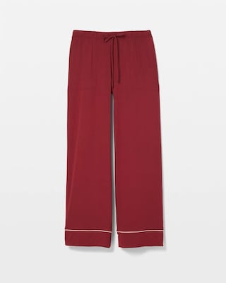 Solid Piped Pajama Pants click to view larger image.