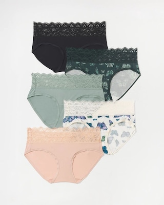 Hipster Panty with Super Soft Enchanting Lace 5 pack