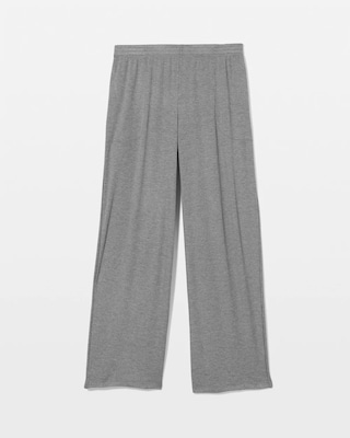 Lightweight Rib Knit Crop Pajama Pants click to view larger image.