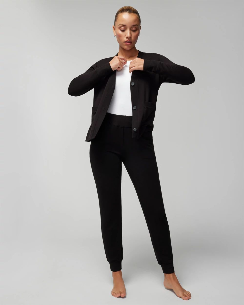 Fleece Relaxed Cardigan