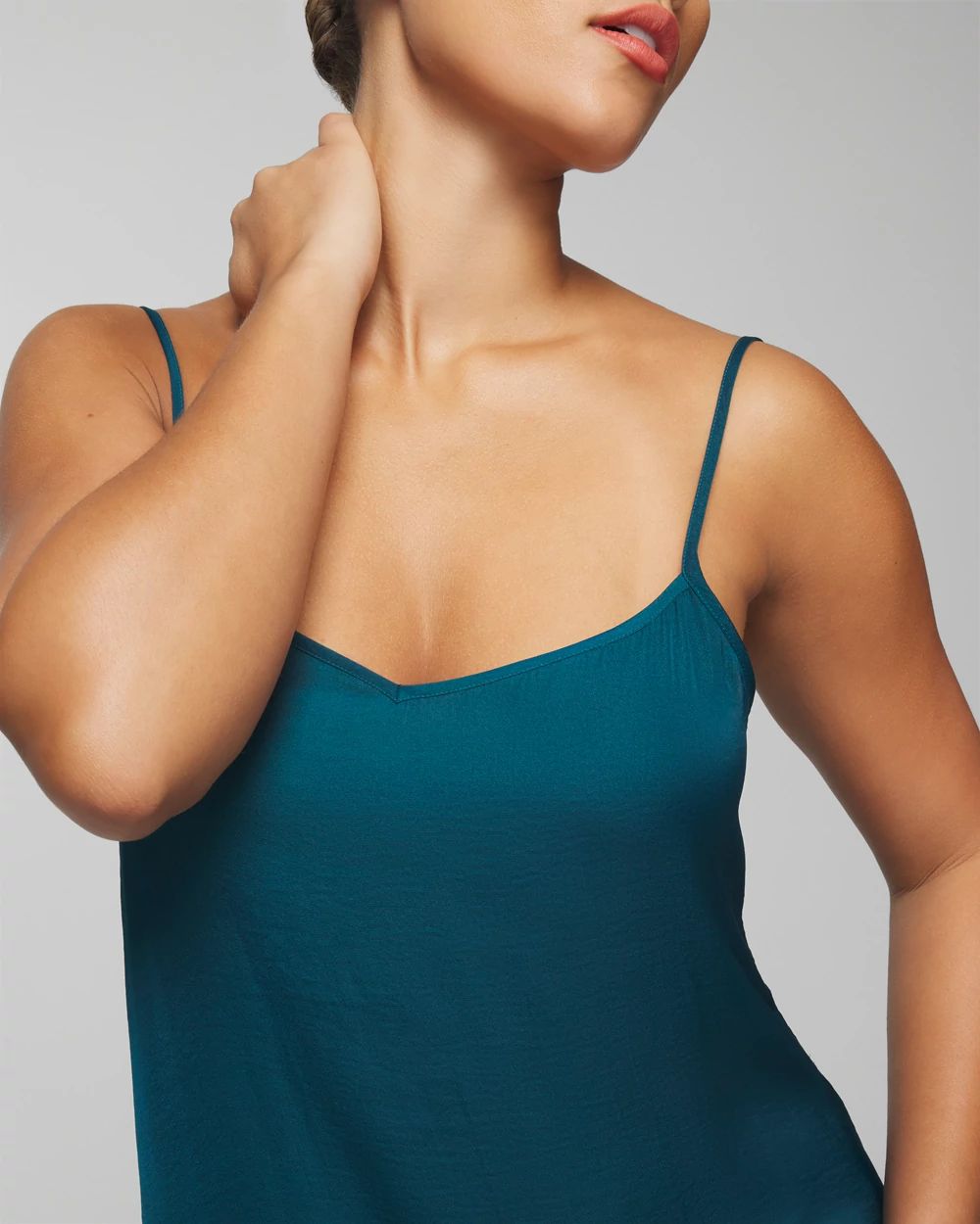 Crinkle Satin Midi Gown