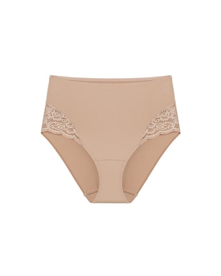 High-Waist Brief Panty with Lace click to view larger image.