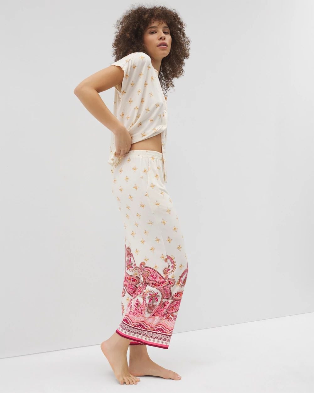 Cool Nights Cropped Pajama Pants