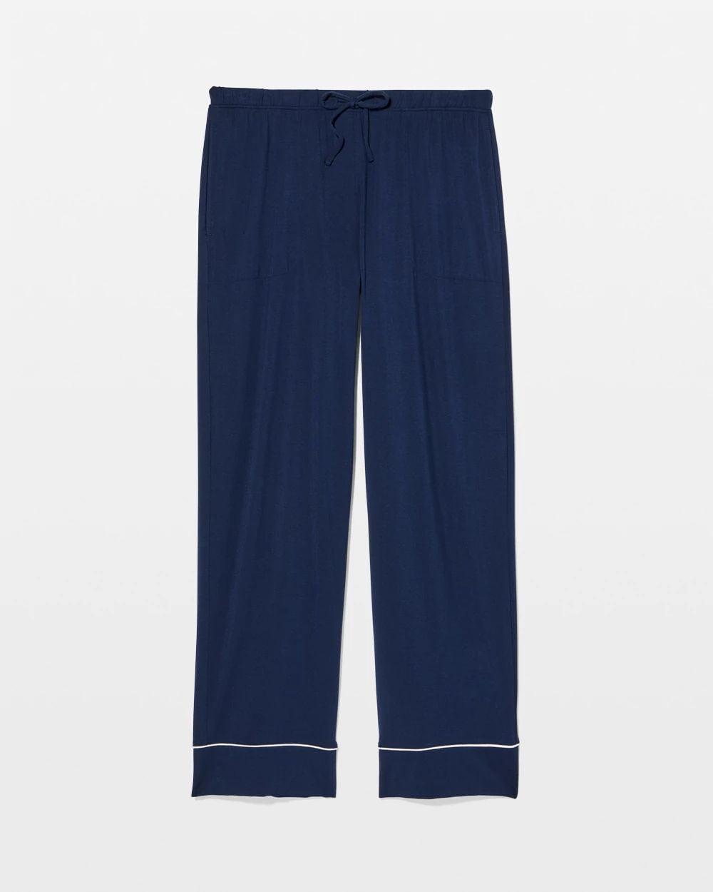 Cool Nights Solid Piped Pajama Pants