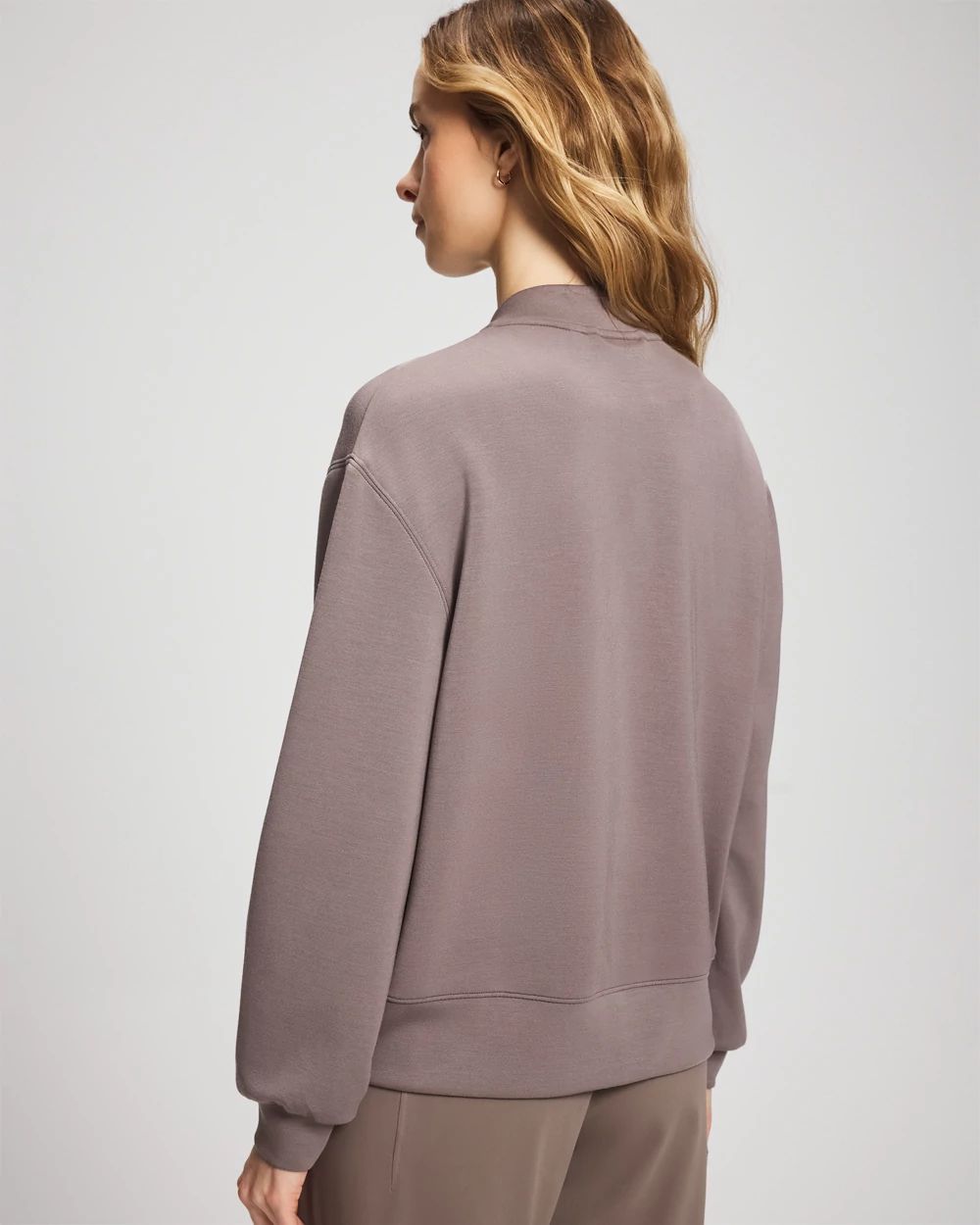 Modern Modal Bomber Jacket click to view larger image.