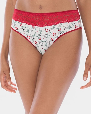 Lace High Leg Brief 5 Pack