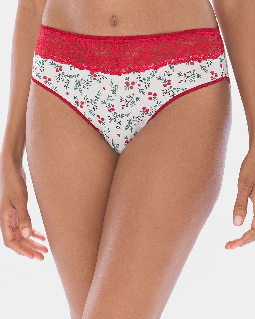Lace High Leg Brief 5 Pack