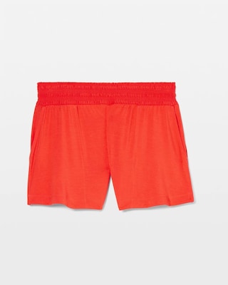 Solid Smocked Pajama Shorts click to view larger image.