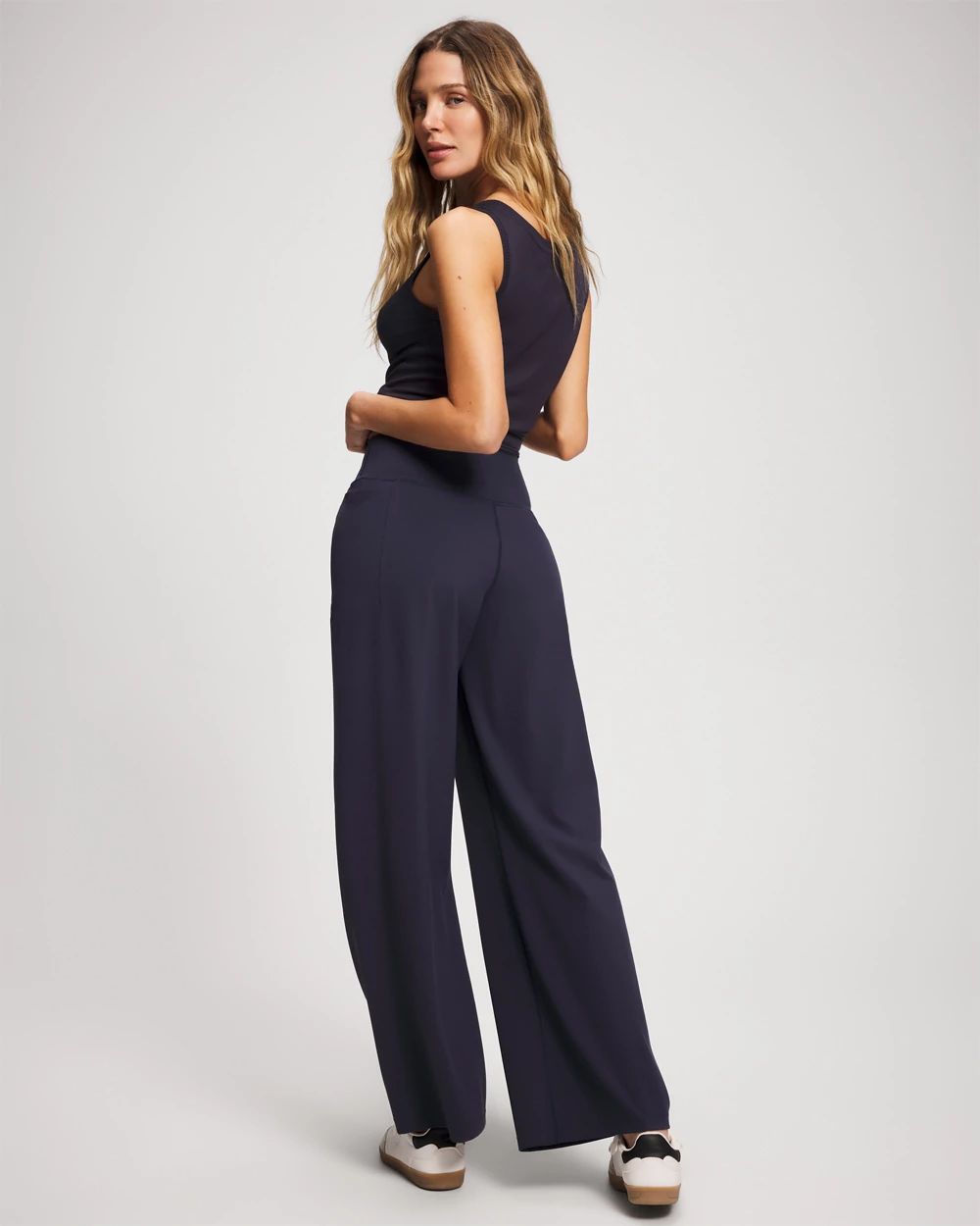 High-Waist Wide-Leg Pants click to view larger image.