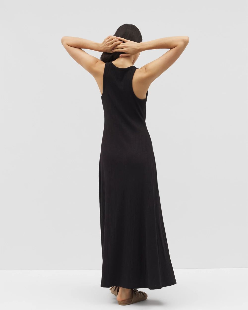 Rib High-Neck Lounge Dress