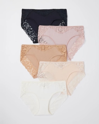Signature Lace Hipster 5 Pack