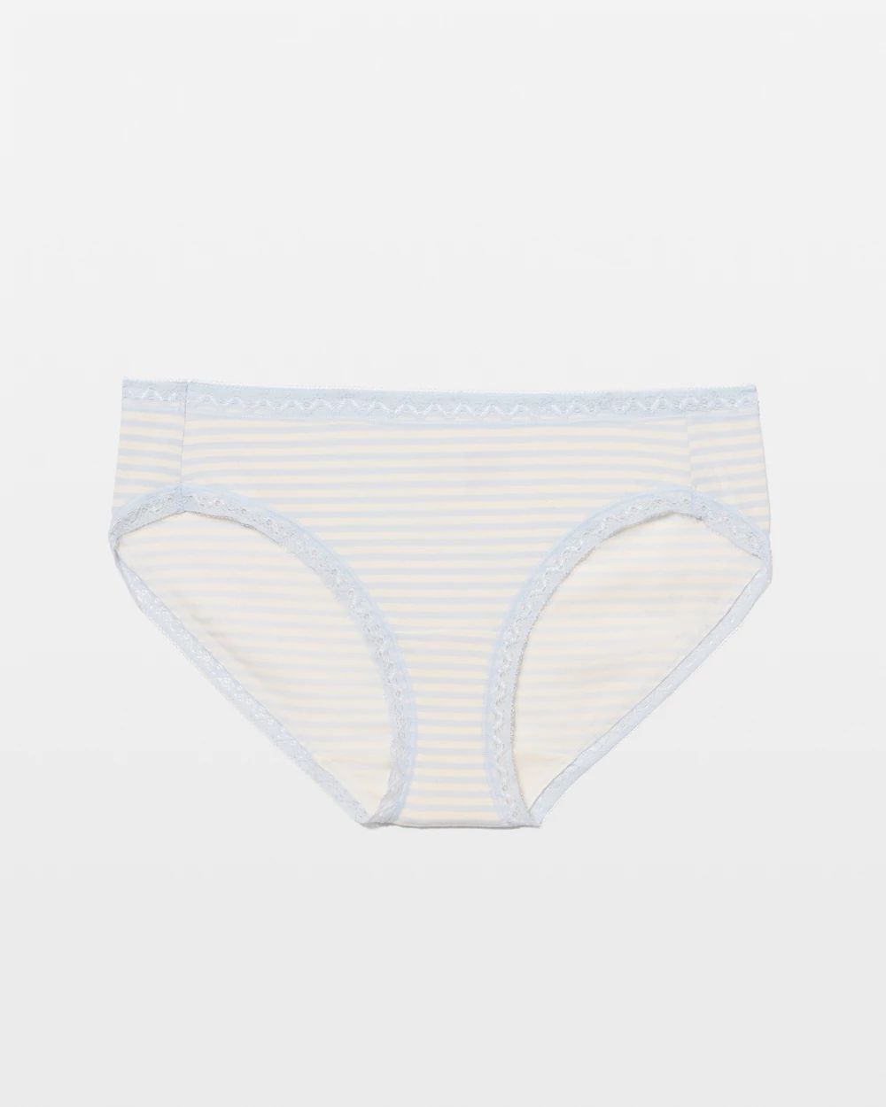 Cotton Hipster Panty with Lace Trim
