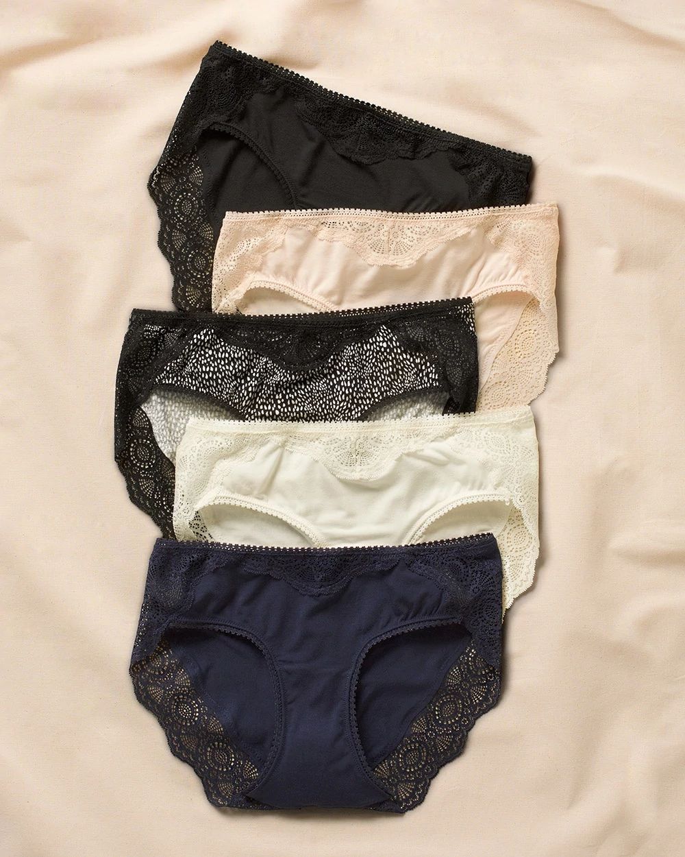 Geo Lace Hipster 5 Pack