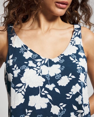 Shirred Strap Pajama Tank click to view larger image.