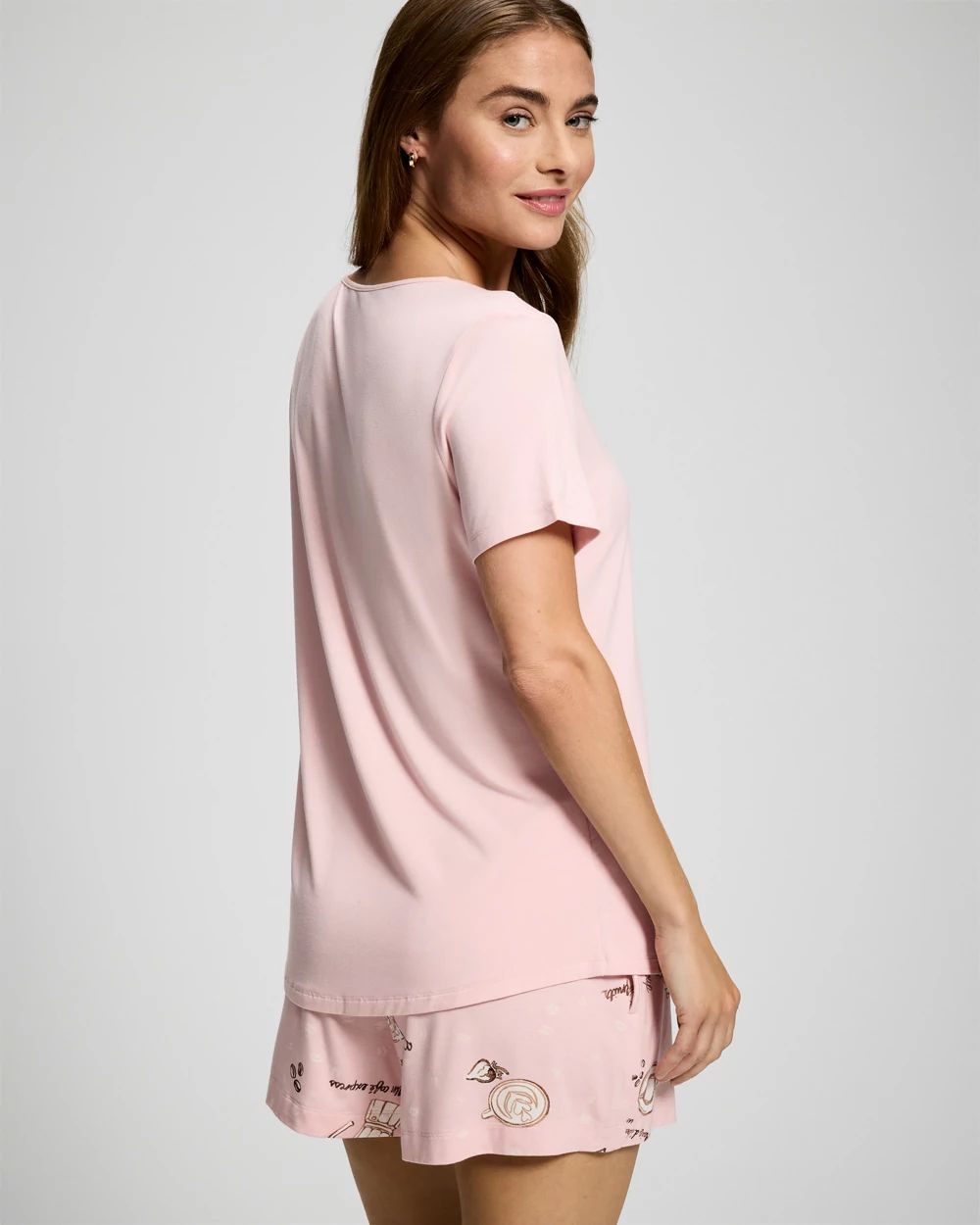 Short Sleeve and Short Pajama Set click to view larger image.
