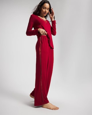 Lace Relaxed Wide Leg Pajama Pant