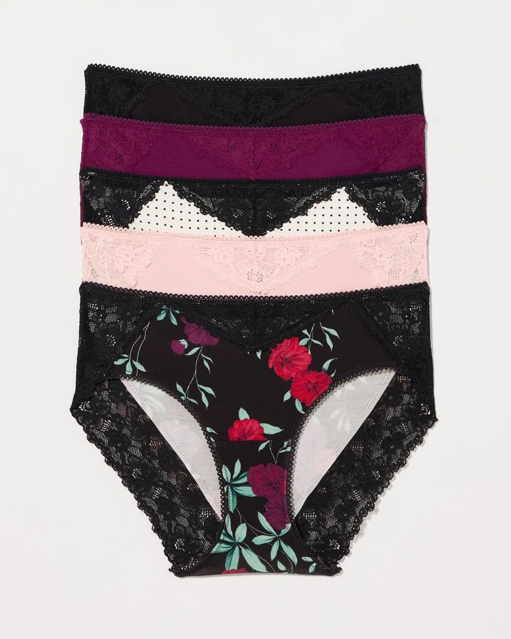 Embraceable Hipster with Perfect Lace Panty 5-Pack
