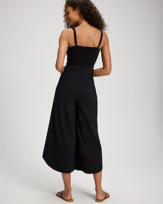 Cotton Ruched Bodice Jumpsuit click to view larger image.