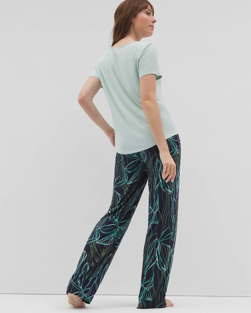 Cool Nights Packaged Short-Sleeve Pant Pajama Set