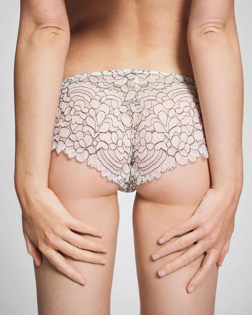 Corded Lace Cheeky Hipster Panty