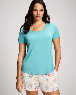 Short Sleeve and Short Pajama Set