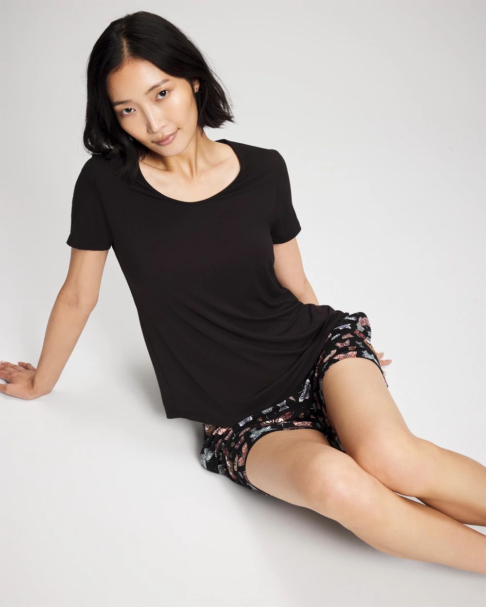 Cool Nights Short Sleeve and Short Pajama Set