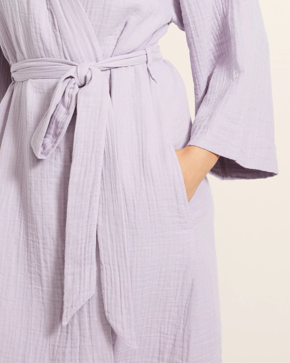 Textured Cotton Robe