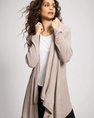 Lightweight Knit Sweater Wrap click to view larger image.