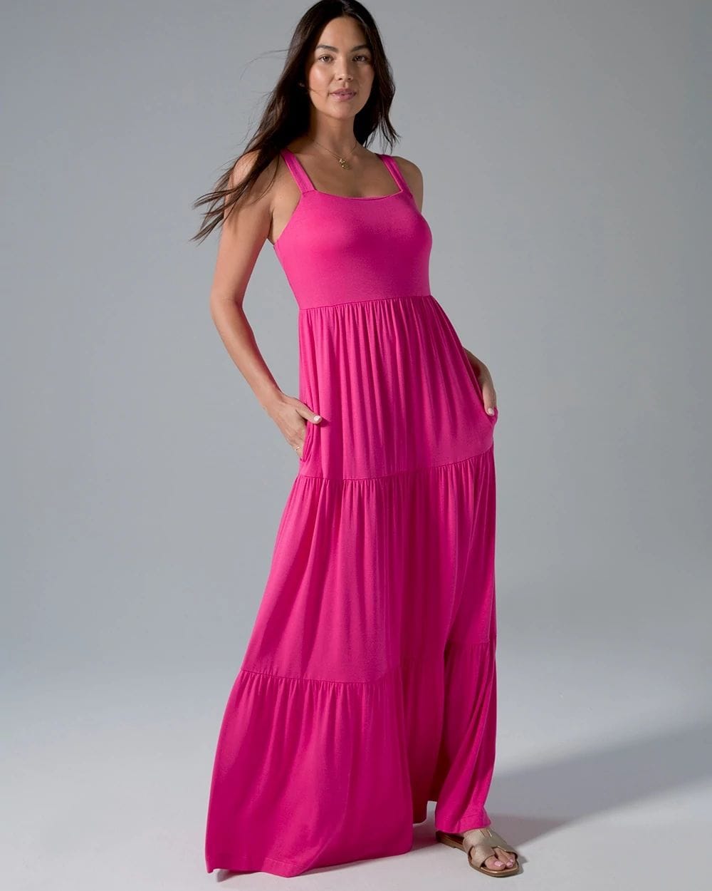 Trapeze Maxi Bra Dress