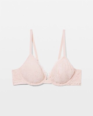 Soma Plunge Unlined Bra with Lace click to view larger image.