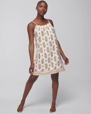 Smocked Neck Chemise