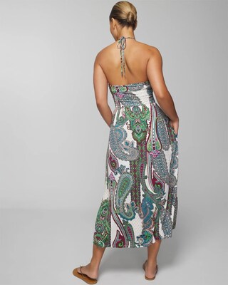 Halter Tie Midi Bra Dress