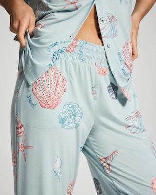 Cropped Pajama Pants click to view larger image.