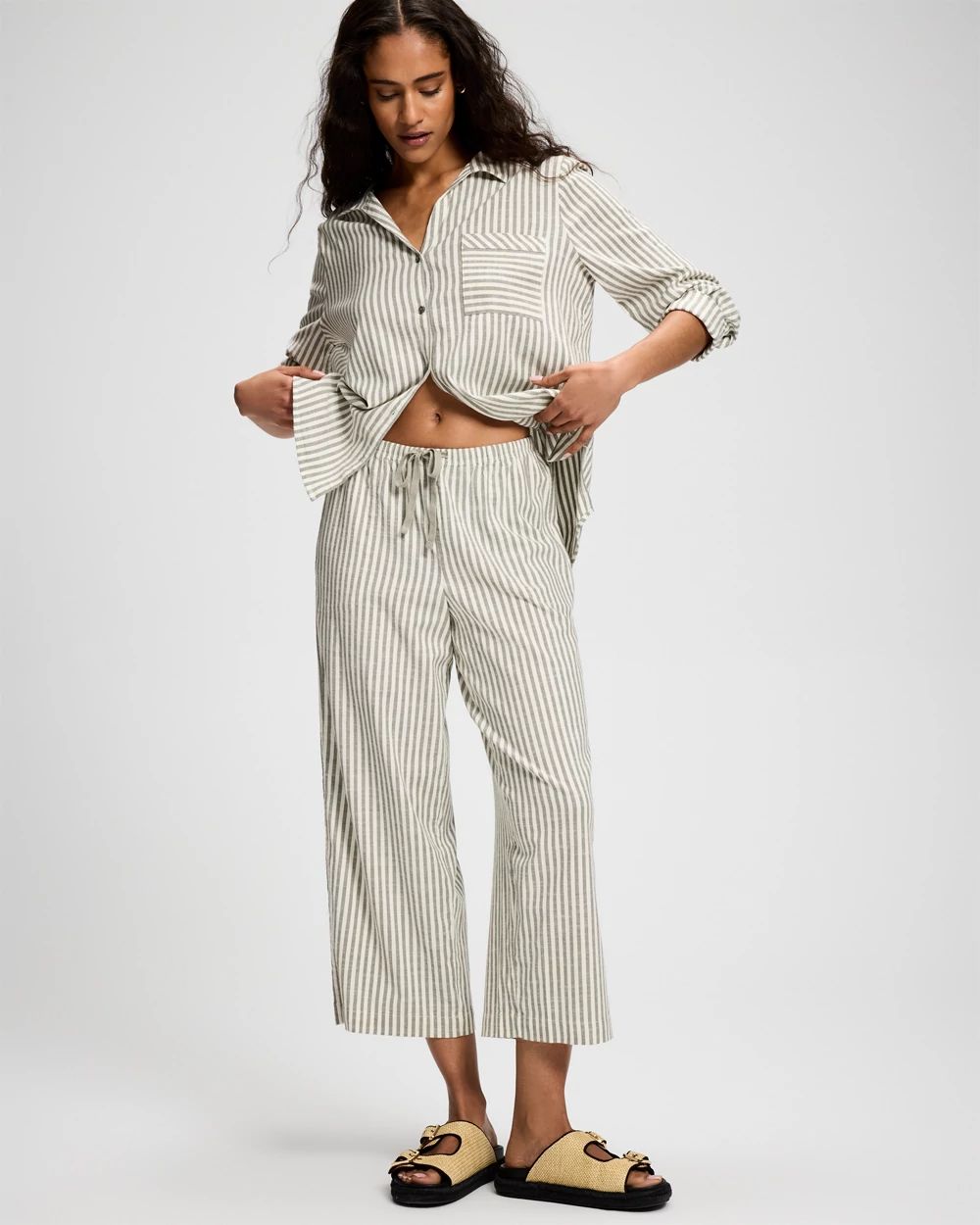 Beach Cotton Crop Pant