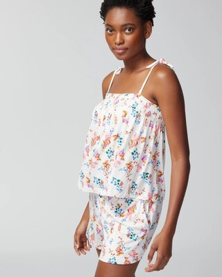 Smocked Babydoll Pajama Top