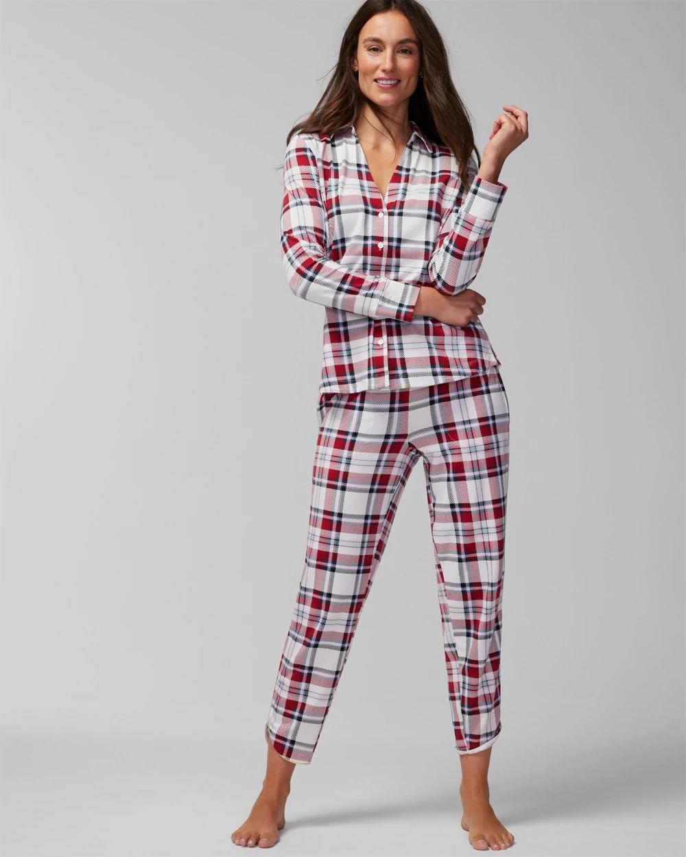 Long-Sleeve Pajama Top