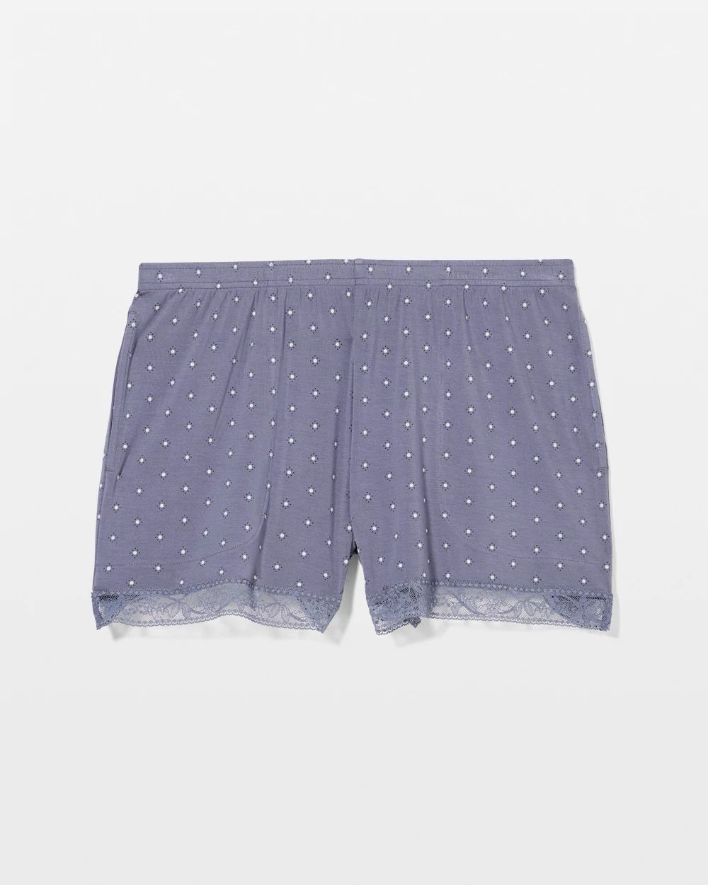 Cool Nights Lace-Trim Pajama Shorts