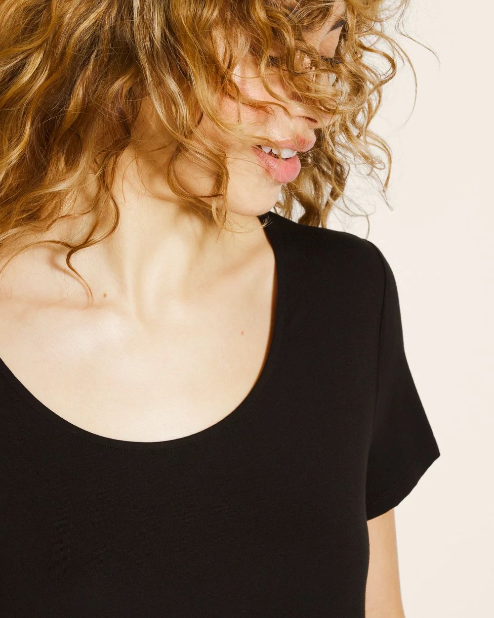 Cool Nights Short Sleeve Scoop Neck Sleepshirt