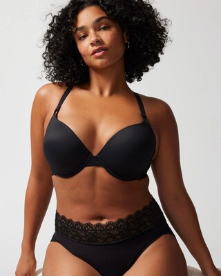 Push-Up Plunge Bra with Lace